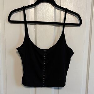 EUC Noctex Black Athena Corset Tank Size L
